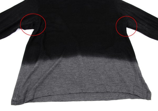 ISSEY MIYAKE MEN Wool Gradation Sweater Black/Gray Size 4
