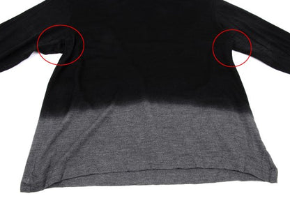 ISSEY MIYAKE MEN Wool Gradation Sweater Black/Gray Size 4
