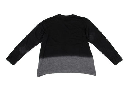 ISSEY MIYAKE MEN Wool Gradation Sweater Black/Gray Size 4