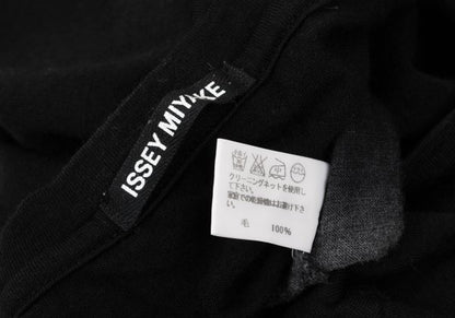 ISSEY MIYAKE MEN Wool Gradation Sweater Black/Gray Size 4