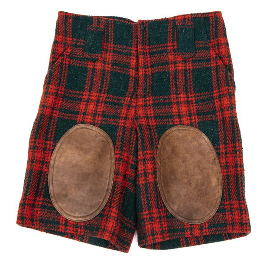 ISSEY MIYAKE I.S. Wool Blend Check Shorts Multi Size 9