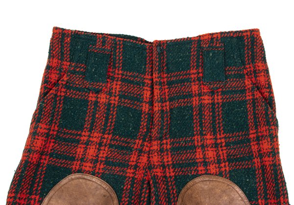 ISSEY MIYAKE I.S. Wool Blend Check Shorts Multi Size 9