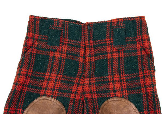 ISSEY MIYAKE I.S. Wool Blend Check Shorts Multi Size 9
