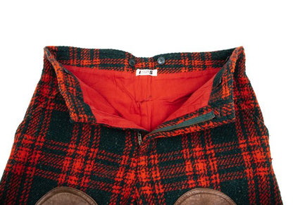 ISSEY MIYAKE I.S. Wool Blend Check Shorts Multi Size 9