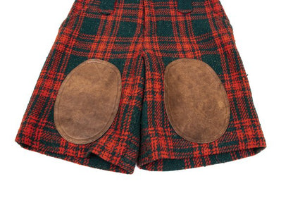 ISSEY MIYAKE I.S. Wool Blend Check Shorts Multi Size 9