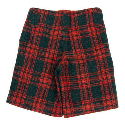 ISSEY MIYAKE I.S. Wool Blend Check Shorts Multi Size 9
