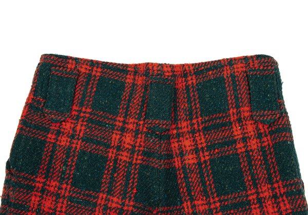 ISSEY MIYAKE I.S. Wool Blend Check Shorts Multi Size 9