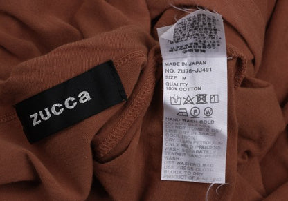 zucca Cotton Darts Design T-Shirt Orange Size M