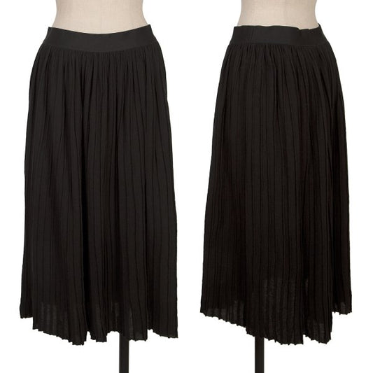 ZUCCA Cotton Blend Stripe Woven Midi Skirt Black Size M