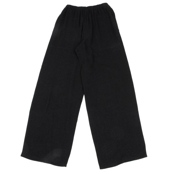 Plantation Rayon Linen Straight Pants Black Size M