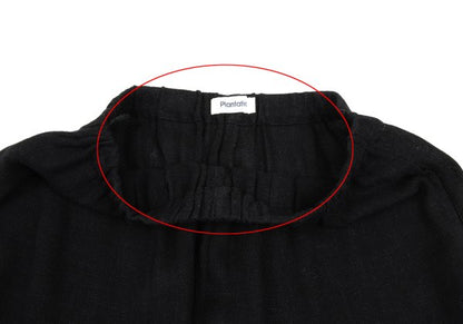 Plantation Rayon Linen Straight Pants Black Size M