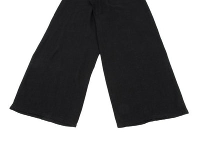 Plantation Rayon Linen Straight Pants Black Size M