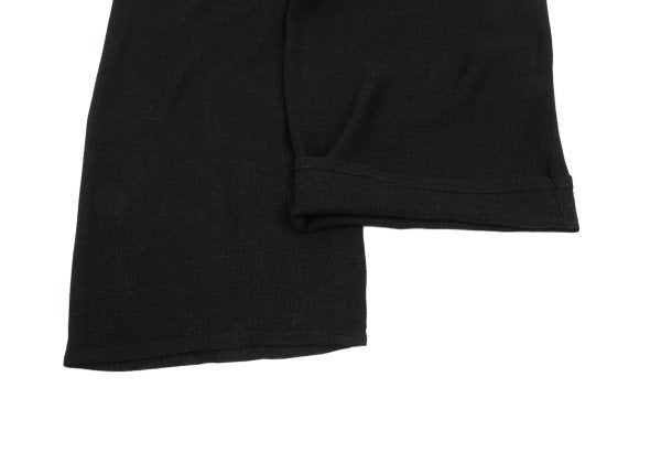 Plantation Rayon Linen Straight Pants Black Size M