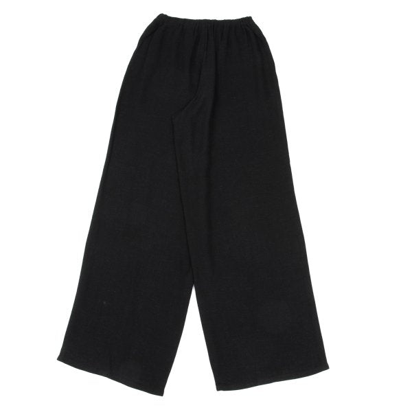 Plantation Rayon Linen Straight Pants Black Size M