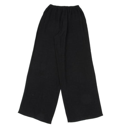 Plantation Rayon Linen Straight Pants Black Size M