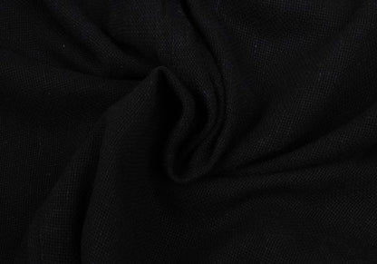 Plantation Rayon Linen Straight Pants Black Size M