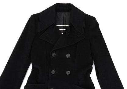 Jean Paul GAULTIER FEMME Angora Wool Coat Black Size 40