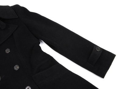 Jean Paul GAULTIER FEMME Angora Wool Coat Black Size 40