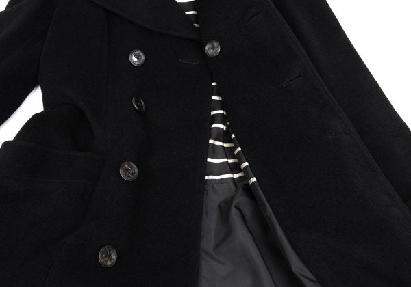 Jean Paul GAULTIER FEMME Angora Wool Coat Black Size 40