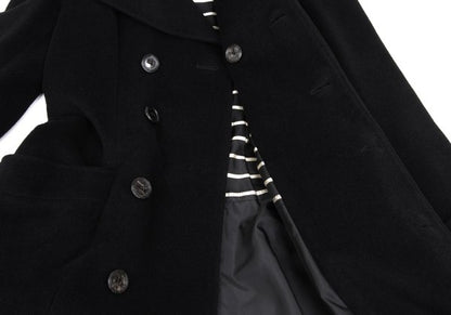 Jean Paul GAULTIER FEMME Angora Wool Coat Black Size 40