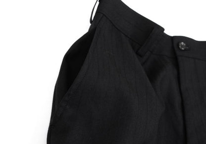 COMME des GARCONS HOMME PLUS Wool Stripe Pants Black Size XS