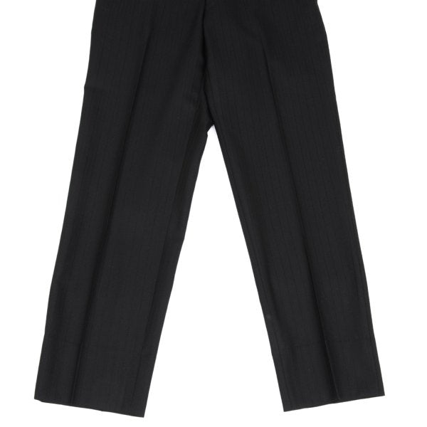 COMME des GARCONS HOMME PLUS Wool Stripe Pants Black Size XS