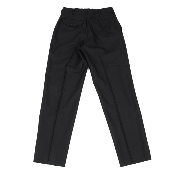 COMME des GARCONS HOMME PLUS Wool Stripe Pants Black Size XS