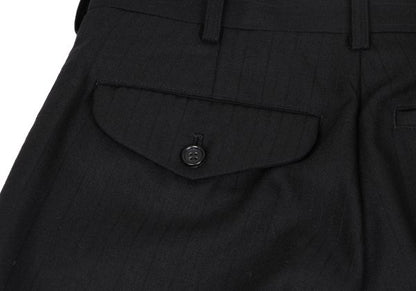 COMME des GARCONS HOMME PLUS Wool Stripe Pants Black Size XS