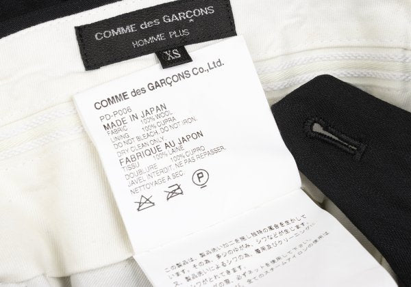 COMME des GARCONS HOMME PLUS Wool Stripe Pants Black Size XS
