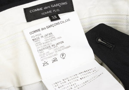 COMME des GARCONS HOMME PLUS Wool Stripe Pants Black Size XS