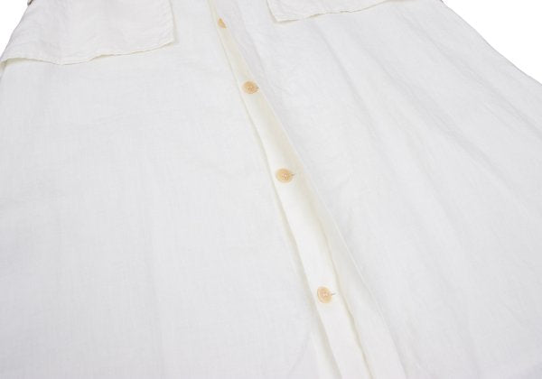 Y's Linen Out Pocket Design Midi Skirt Off-White Size 2
