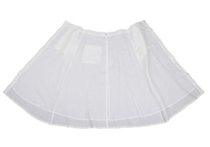 Y's Linen Out Pocket Design Midi Skirt Off-White Size 2