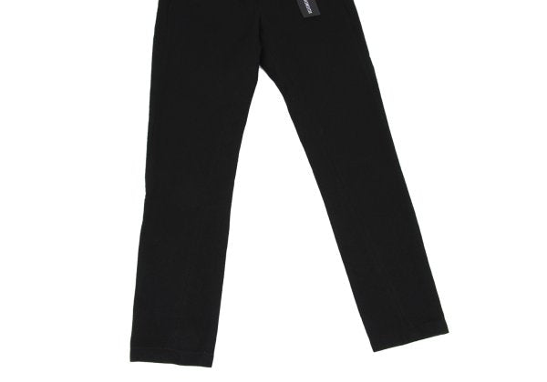 ANN DEMEULEMEESTER Linen Blend Straight Pants Black Size XXS