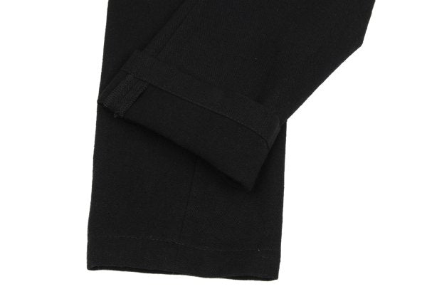 ANN DEMEULEMEESTER Linen Blend Straight Pants Black Size XXS