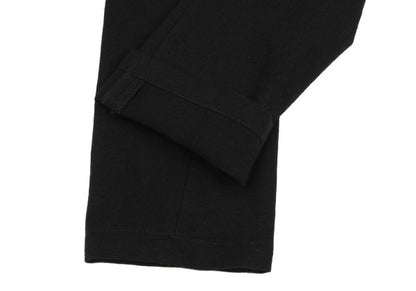 ANN DEMEULEMEESTER Linen Blend Straight Pants Black Size XXS