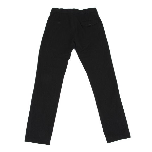 ANN DEMEULEMEESTER Linen Blend Straight Pants Black Size XXS