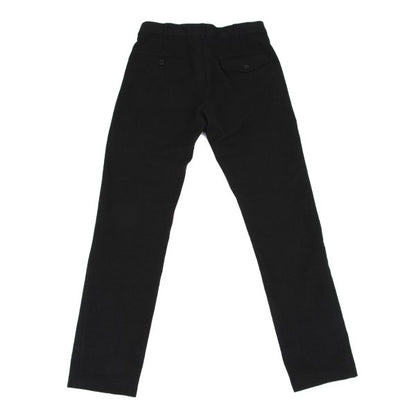 ANN DEMEULEMEESTER Linen Blend Straight Pants Black Size XXS