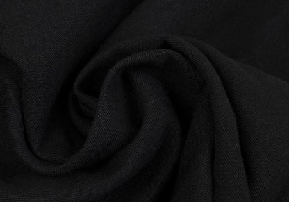 ANN DEMEULEMEESTER Linen Blend Straight Pants Black Size XXS