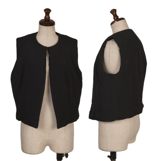 COMME des GARCONS Padded Wool Buttonless Vest Black Size S