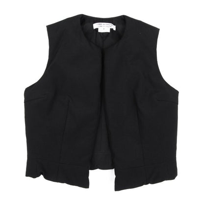 COMME des GARCONS Padded Wool Buttonless Vest Black Size S