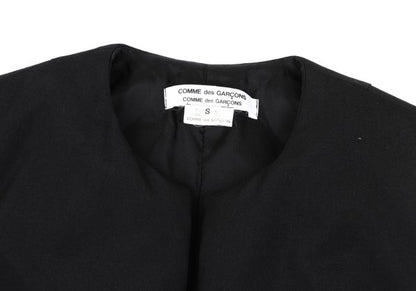 COMME des GARCONS Padded Wool Buttonless Vest Black Size S
