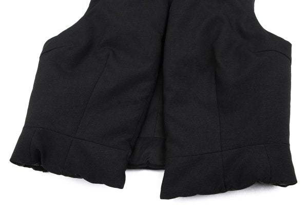 COMME des GARCONS Padded Wool Buttonless Vest Black Size S