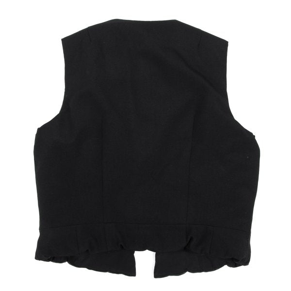 COMME des GARCONS Padded Wool Buttonless Vest Black Size S