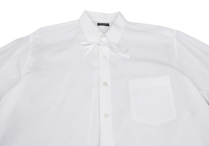 COMME des GARCONS HOMME PLUS Ribbon Shirt White Size M