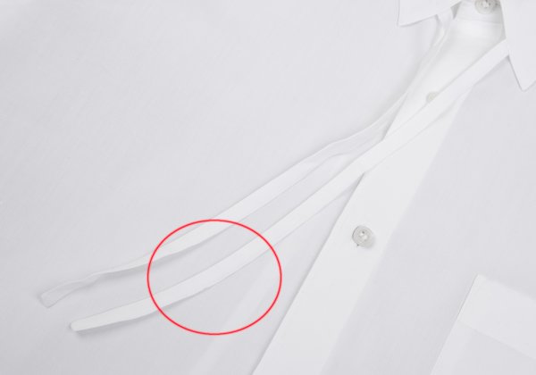 COMME des GARCONS HOMME PLUS Ribbon Shirt White Size M
