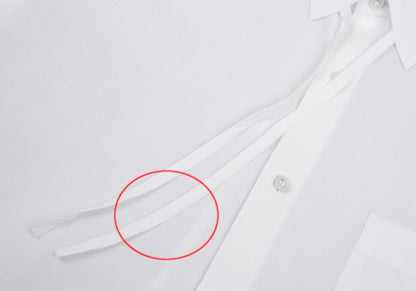 COMME des GARCONS HOMME PLUS Ribbon Shirt White Size M