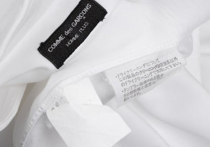 COMME des GARCONS HOMME PLUS Ribbon Shirt White Size M