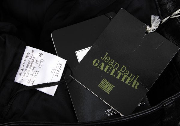 Jean Paul GAULTIER HOMME Ball Chain Pants Black Size 46