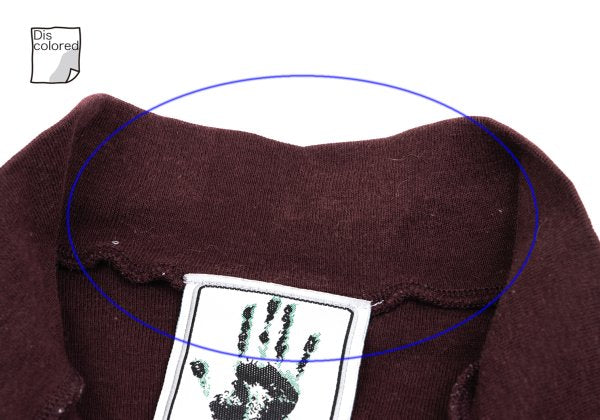 GAULTIER JEAN'S Cotton Logo Half-Zip Top Bordeaux Size 40