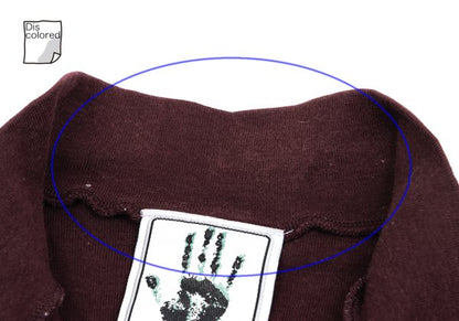 GAULTIER JEAN'S Cotton Logo Half-Zip Top Bordeaux Size 40